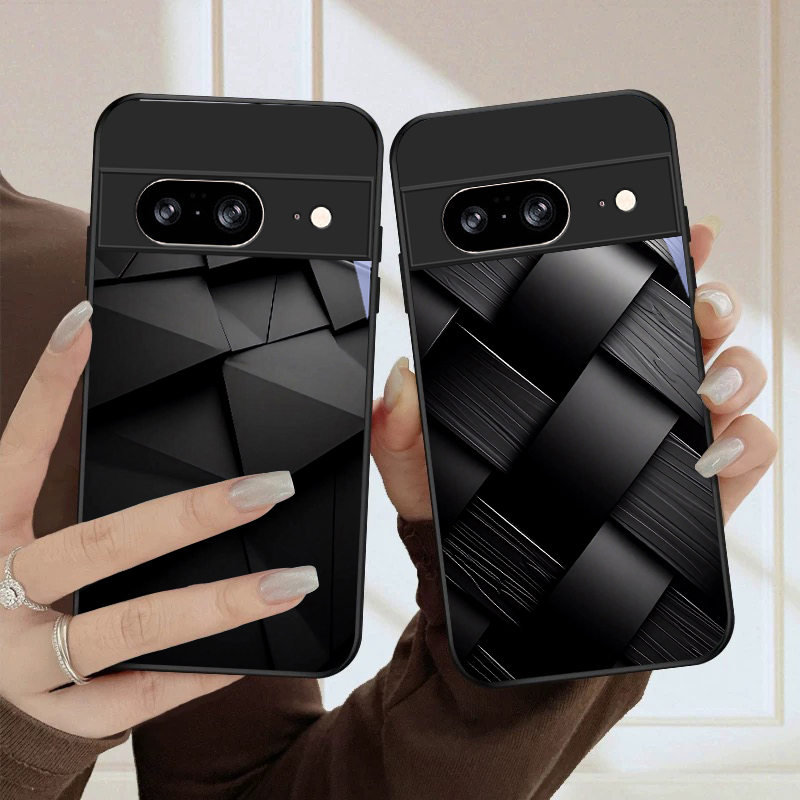 Google Pixel 9 - Tekstur geometris gelap Untuk Google Pixel