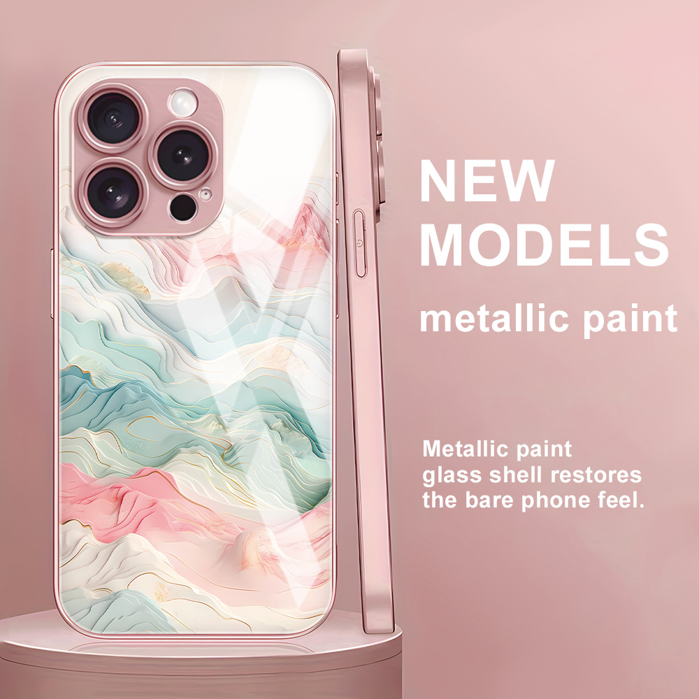 Samsung Galaxy A55 - Casing Ponsel Kaca Tempered Untuk Samsung